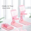 Foldable Desktop Phone Stand Holder – Adjustable Portable Mobile Stand for Desk, Table & Video Viewing.