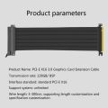 15/20/25/30/40/50/60cm Full Speed 3.0 PCIE X16 Riser Cable Graphics Card Extension Cable GPU PCI Express Riser Shielded Extender. 