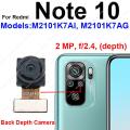 Front Back Big Camera For Xiaomi Redmi Note 10 Note 10S Note 10 Pro Front Samll Facing Rear Camera Flex Cable Phone Repair Parts. 