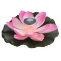 Migeet 0.1W Solar Powered Multi-colored LEDs Lotus Flower Lamp RGB Water Resistant Outdoor Floating Pond Night Light Auto On / Off for Garden Pool Party Ideal Gift Pink.