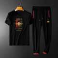 Black Cotton Combo T-Shirt & trouser Pant For Man. 