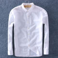 Schinteon Men Spring Summer Cotton Linen Shirt Slim Casual Long Sleeves Square Collar Comfortable Undershirt Male 3XL 4XL.