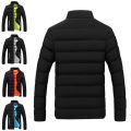 Winter Jacket Thickened Solid Color Stand Collar Puffer Jacket. 