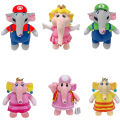 Balloon Mario Plush Soft Toys Poplin Rolla Koopa Elephant Fruit Goomba Animals Dolls Elephant Princess Daisy Peach Kawaii Gifts. 