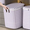 1pc Large Capacity Clothes Storage Bag,Four colors,Foldable Dustproof Bag,Handle Folding,Clothes,Blankets,Toys Storage.