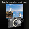 【Special offer】 4K FHD 50MP Digital Camera Selfie Camera 16X Zoom Vlogging Camera with Fill Light Video Camcorder for Photography and Video. 