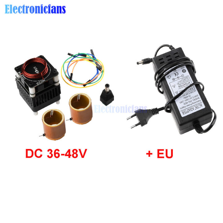 Dc%2036v-48v%20Tesla%20Coil%20Hfsstc%20Electronic%20Candle%20Plasma%2040v%20High%20Voltage%20Pulse%20Arc%20Generator%20Diy%20Power%20Supply%20-%20Image%204