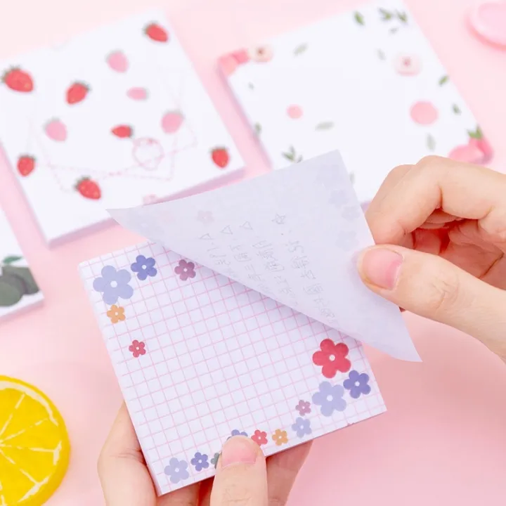 Sticky%20Note%20Pad%20Japanese%20and%20Korean%20flowers%20creative%20and%20cute%20-%20Image%203