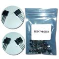 (50Pcs/lot)BC547+BC557 Each 25Pcs BC547B BC557B NPN PNP Transistor TO-92 Power Triode Transistor kit Bag. 