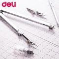 Deli Stainless Steel Multifunctional Drafting Drawing Compass/Lead Core Math Geometry Circles Tool Durable Supplies 8600/8601. 