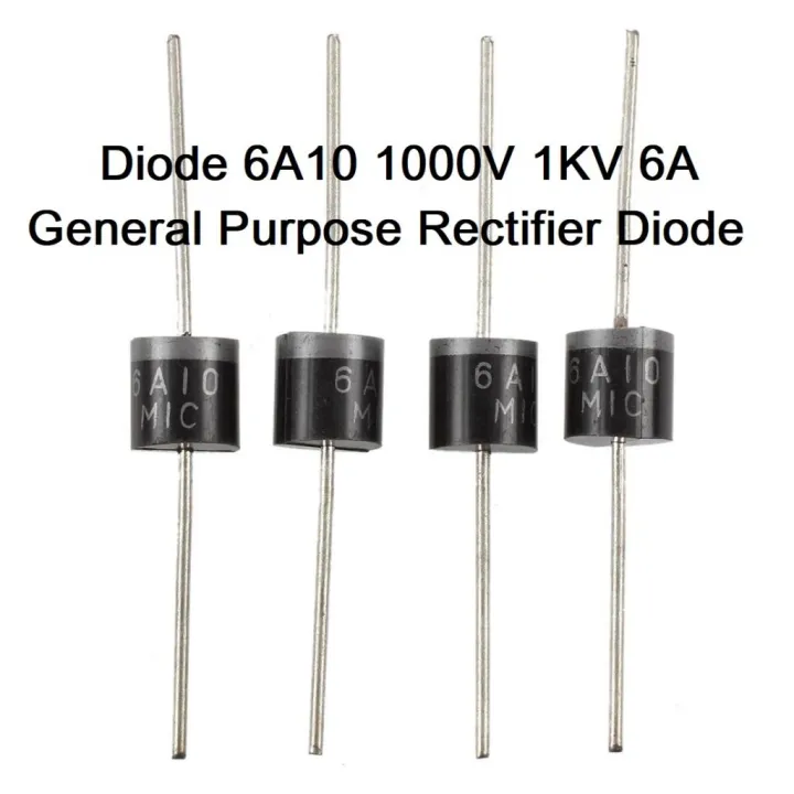 5Pcs-%20Diode%206A10%201000V%201KV%206A%20General%20Purpose%20Rectifier%20Axial%20Diode%206A10%20Silicon%20Junction%20Diode%20R-6%20Package%20Electrical%20Circuitry%20&%20Parts%20-%20Image%206