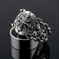 Game of Thrones Ring Men's Retro Cool Eight-Pointed Star Punk Style Index Finger Ring Imitation Thai Silver Compass Open Ring. 