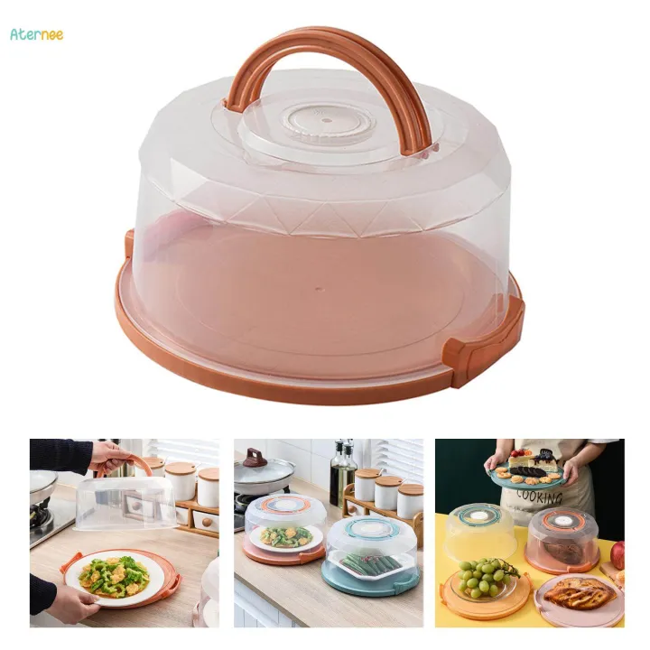 8inch%20Portable%20Cake%20Carrier%20Cupcake%20Container%20for%20Cookies%20Dishes%20Picnic%20-%20Image%203