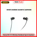 REMAX RX-S110 WIRELESS NECKBAND SPORTS RUNNING MAGNETIC EARPHONE BLUETOOTH 5.2-Black. 