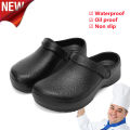 Chef Shoes Waterproof Non-slip Chef Slippers Outdoor Men Sandals EVA Chef Shoes Waterproof Oil-proor Work Shoes Kitchen Shoes Garden Clogs Shoes.