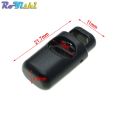 10pcs/pack Cord Lock Toggle Clip Stopper Plastic Black For Bags/Garments. 