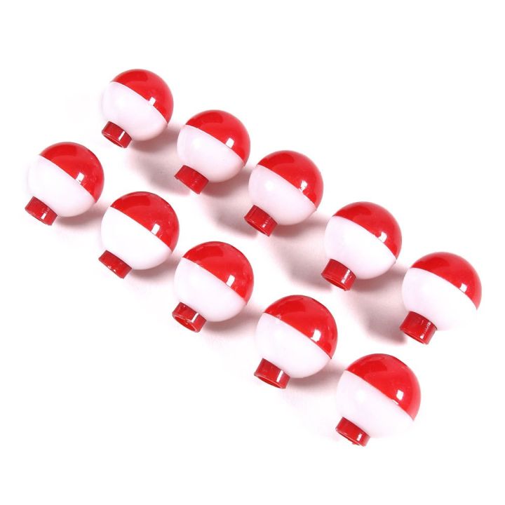 Fishing Bobbers Hard Plastic Fishing Float Ball Red White Float Ball Mini Fishing Bobber Floats Set Gadget Round Buoy Fishing Floating Tool Sea Fishing