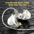 QKZ AK6-Zeus Dynamic Headset In-Ear Monitor Earphone Sport Earbuds Noice Cancelling Music Headphones Detachable 3.5mm Earphones. 