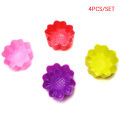 4Pcs 5cm Silicone Sunflower Cake Decoration Mold Dessert Making Baking Tools.