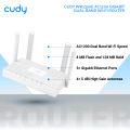 Cudy WR1300E AC1200 Gigabit Dual-Band Wi-Fi Router - 867Mbps at 5GHz and 300Mbps at 2.4GHz - Beamforming - MU-MIMO - White. 