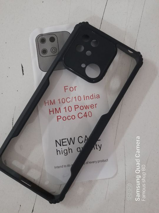 Redmi%20poco%20c40/10C/10E/10%20power%2010%20India%20Global%20Version%20Shockproof%20Cover%20Transparent%20Back%20Cover%20With%20Bumper%20-%20Image%205