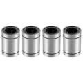 Linear Ball Bearings, 25mm Bore Dia, 40mm OD, 59mm Length (LM25UU Pack of 4).