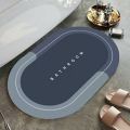 Super Absorbent Floor Mat with Non-Slip Bottom/Non-Slip Pvc Bathroom Floor Mat Easy to Clean.