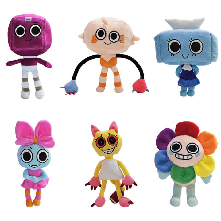 Happy day Dandy's World Plush Cute Dandy World Scrap Stuffed Horror Game Goob Pebble Plushie Soft Pillow Doll Children Gifts Doll