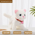 New Walking Kitty Plush Toy Electric Interactive Cat Stuffed Animal Meowing Tail Wagging Head Nodding Cat Pet Toy For Kids Gift LaoXzhongX. 