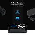 Car HUD Display, HUD Head Up Display High Definition Speedometer Car Safe Driving Computer Speed and Voltage Alarm for All Vehicles, 3D Reflection Display. 