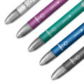 Multicolor Pen 6 in 1 Ballpoint Pen 5 Colors Ball Pens Refill and 0.5mm Mechanical Pencil Lead Office School Korean Stationery Shapewear.