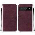 Business Phone Case For Google Pixel 6 Pro Case Skin Feeling PU Leather Flip Case With Card Slot Bracket Shockproof Design.