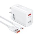 120W USB Charger Fast Charging QC3.0 USB C Cable Type C Cable Mobile Phone Chargers For Huawei Samsung Xiaomi Poco Quick Charge.
