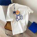 200Gram Printing round Neck All-Matching Pure Cotton American Retro Short SleeveTT-shirt Baby Boy and Girl Summer Fashion Loose Korean Style Couple.