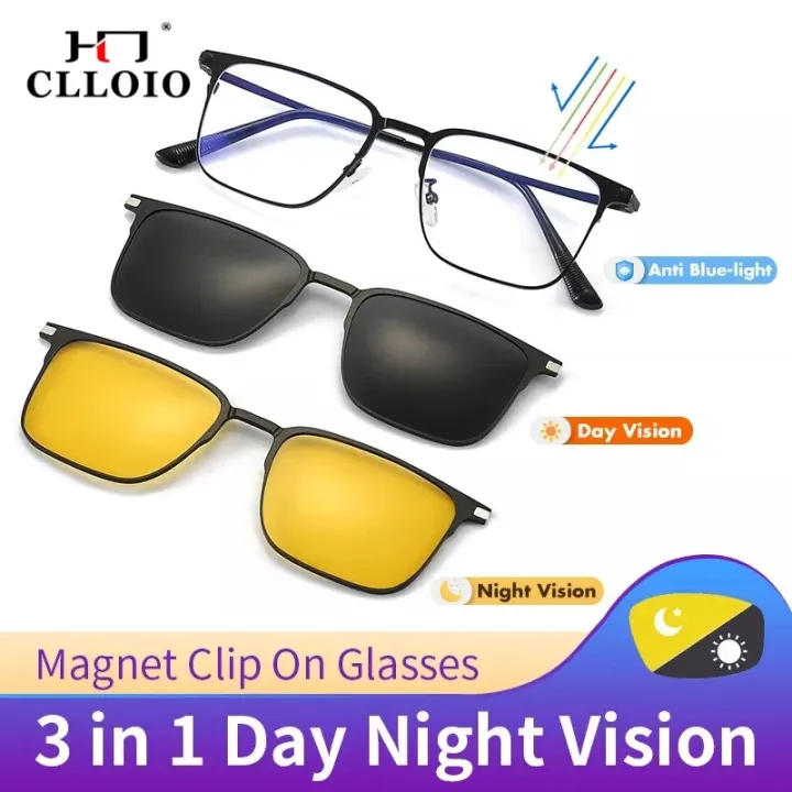 CLLOIO%20Titanium%203%20In%201%20Magnet%20Clip%20Optical%20Myopia%20Glasses%20For%20Men%20Polarized%20Sunglasses%20Hyperopia%20Prescription%20Reading%20Glasses%20-%20Image%202