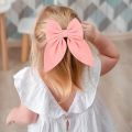 Pink Cheer Bow Hair Clips for Gilrs Sweet Big Bowknot Hairpins Ribbon Batterfly Barrettes Duck Bill Clip Baby Hair Accessories.