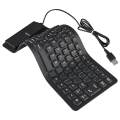 Silicone Foldable Portable Roll Up USB 2.0 Silent Keyboard Keypad. 