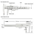 1pc Portable Dual Scale 0-80MM Plastic Eyebrow Measuring Vernier Caliper Mini. 