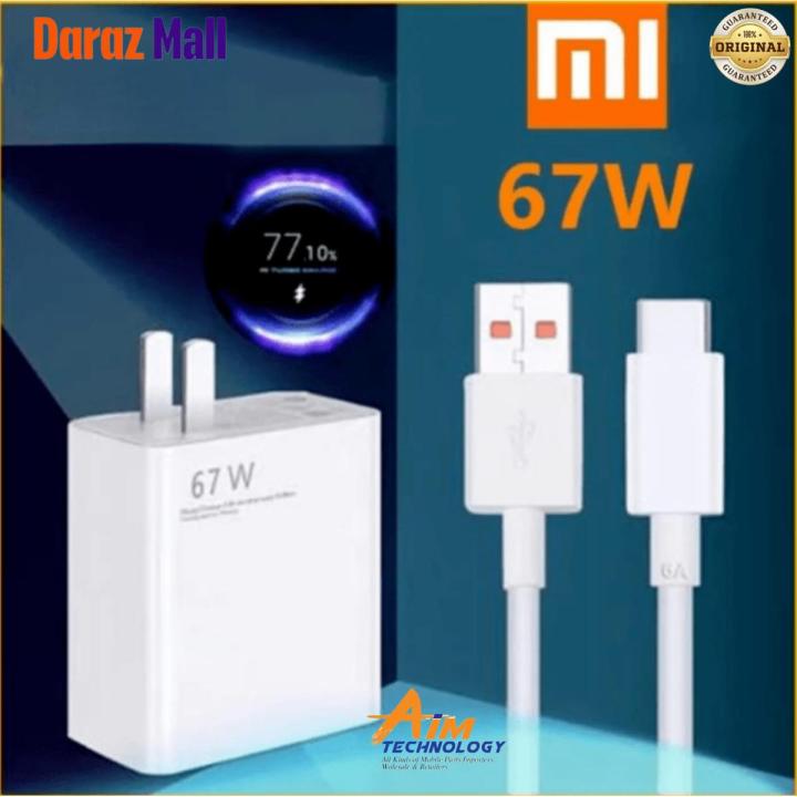 67w GaN Charger with cable Xiaomi 100% org EU