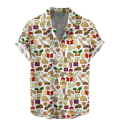Funny Graphic Shirts For Men Clothing Fashion Summer Mens Blouses Casual Outdoor Lapel Blouse Hawaiian Button Y2k Tops. 