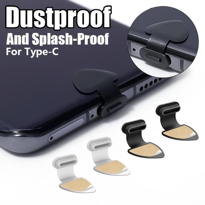 2PCS Dustproof Charging Port Silicone Splash-proof Dust Plug Protectors