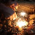 Start a Fire Anywhere with a Magnesium Flint Fire Starter - Big Size - Easy To use and Clean, A Unique Choice For Outdoor Survival. 