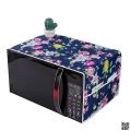 Printed Floral  Microwave Oven Cover with Side Pockets – Dustproof Oven Cover. 