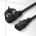 AC85V-265V 10A 1.5M/3M 3PIN EU Cord US UK AU Plug IEC C13 C13 TO C14 Extension Power Adapter Cable For Dell Desktop PC Monitor. 