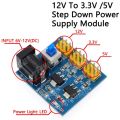 Power Module DC DC Voltage Conversion Module 12V To 3.3V 5V 12V Reduction Adapters Power Supply Module Multi Output Voltage Conversion 3.3V 5V 12V.