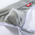 Men's Fashion Mesh Panties Low Waist Breathable Teen Double Trousers Hip Comfortable 4003-SD. 