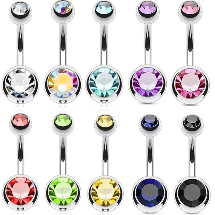 2/5/10PCS%20Crystal%20Belly%20Button%20Piercing%20Set%20Stainless%20Steel%20Zircon%20Belly%20Piercing%20Bulk%20Cz%20Navel%20Barbell%20Pack%20Piercing%20Ombligo%20-%20Image%207