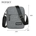 Men Shoulder Bags Pure Color Waterproof Nylon Cloth Sling Pack Messenger Bag Large Capacity Crossbody Bags For Casual Business.
