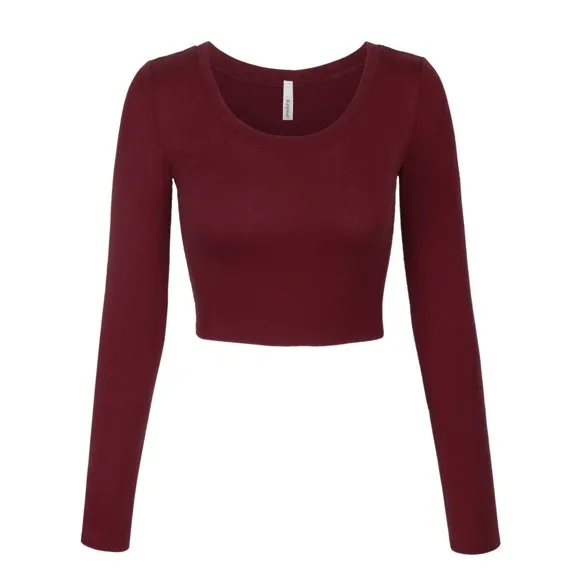 Ladies%20Long%20Sleeve%20Crop%20Top%20-%20For%20Women%20-%20Image%203