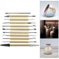 Keep Smiling 11pcs Clay Tool Set for Modelling & Sculpting Pottery Clay Sculpture Carving Tool Set for clay polymer ceramics. 
